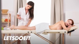 Brunette Masseuse Little Caprice Fucks Her Beautiful Girlfriend Charlie Red