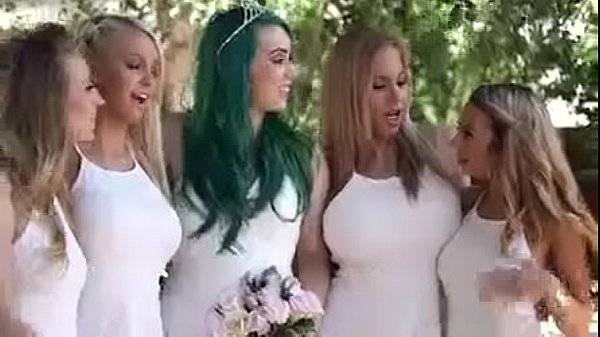 Bridesmaids Orgy On Wedding Day at XXX PUSSY FUCK