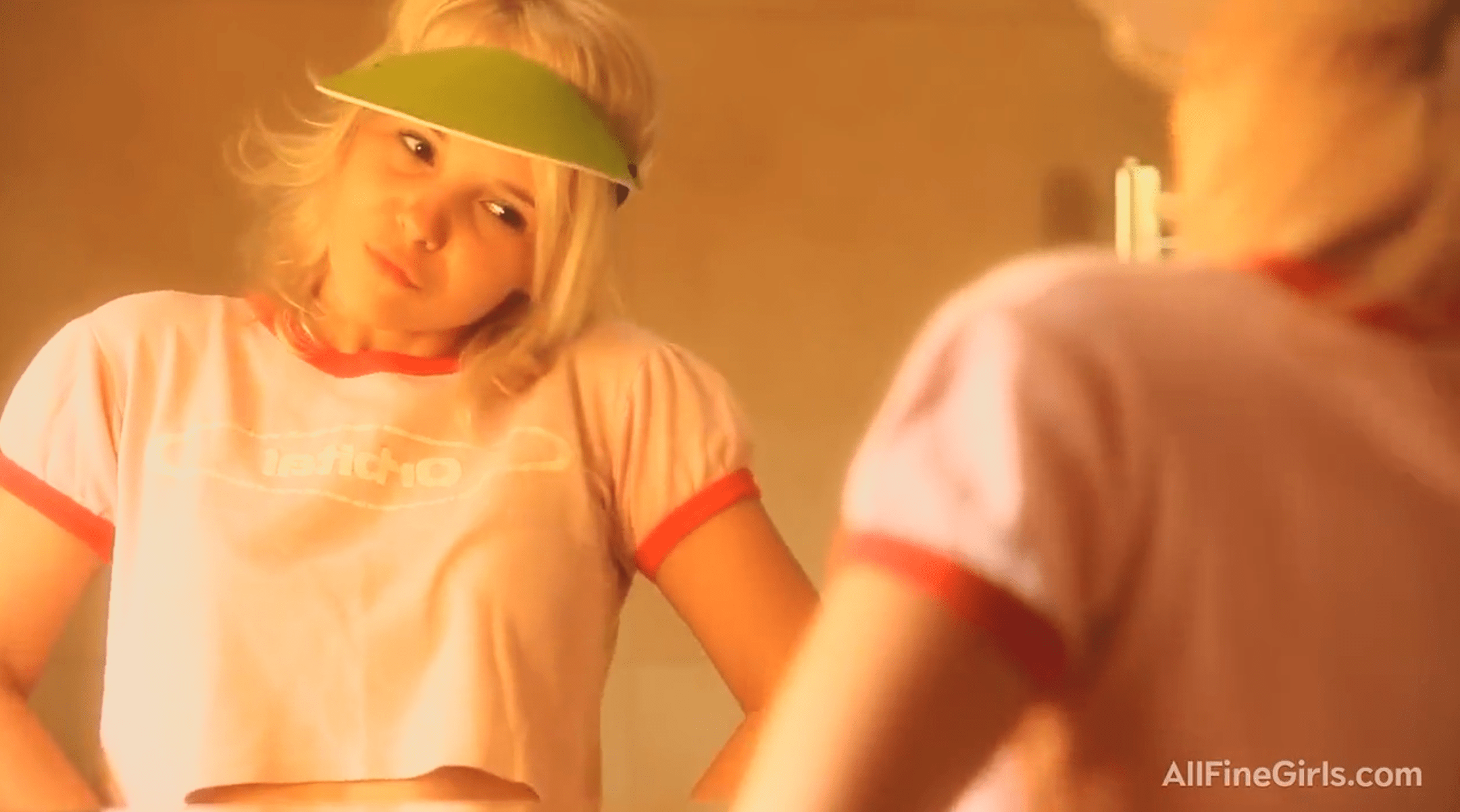Russian Blonde Teen Plays With Herself