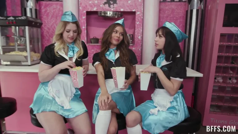 Aria Valencia, Nicole Aria And Riley Reign In Soda Pops And Milkshakes