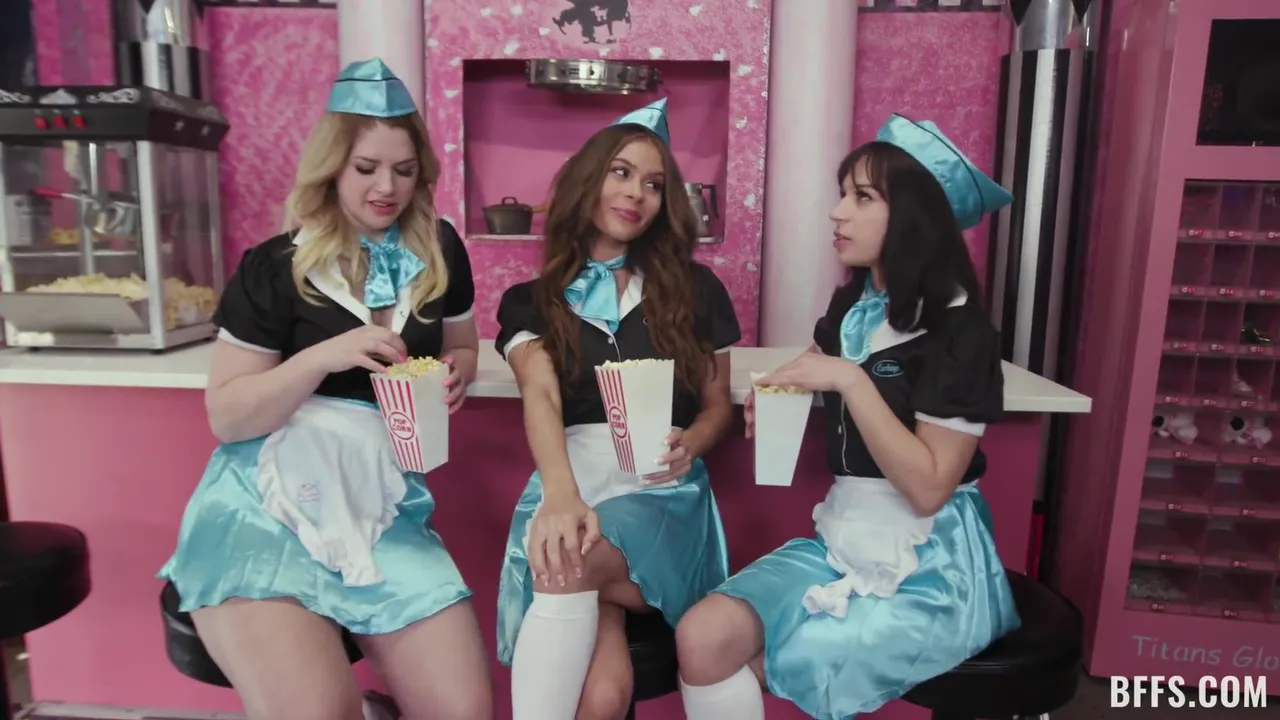 Aria Valencia, Nicole Aria And Riley Reign In Soda Pops And Milkshakes
