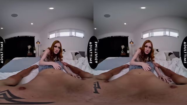 UP CLOSE VR – Scarlet Skies Redhead In Lingerie Teases Then Takes Hard Pov Vr Fuck